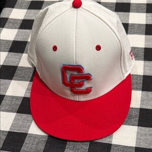 Red and White CC Cap